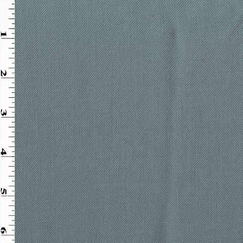 Cool Gray Wool Blend Twill Suiting
